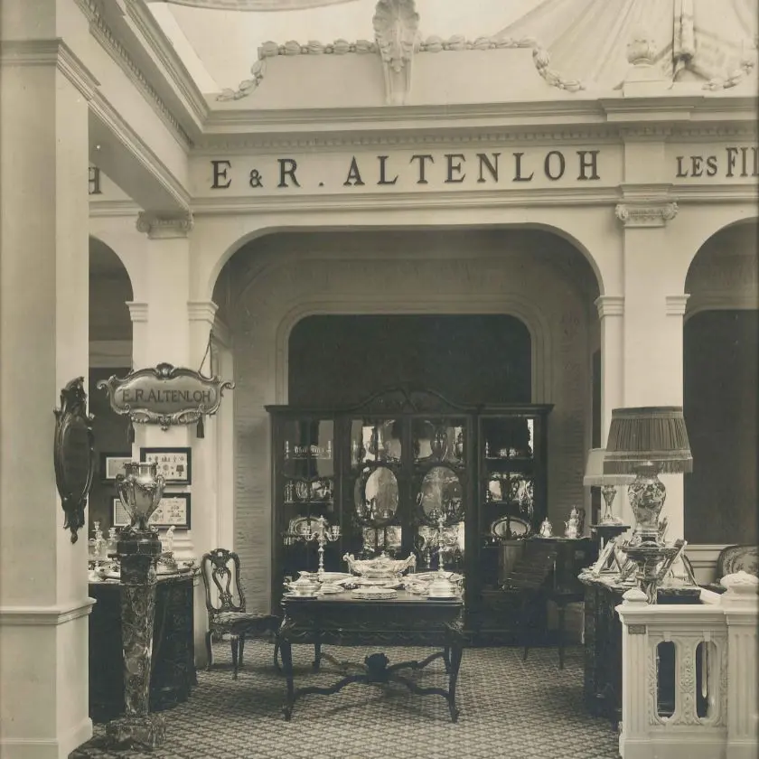 Photo archive ancienne bijouterie Altenloh à Bruxelles