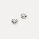 Boucle d'oreille blanc 18Kt. 0.72 f vvs1 et 0.70 d vvs2 coté 0.32 ct