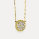 Pendentif  or jaune 18Kt. 6,2g  diamant  1,15ct.