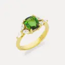 Bague Tourmaline verte or jaune