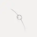 Bracelet or blanc 9Kt 1,3g 18cm diamant 0,03ct.