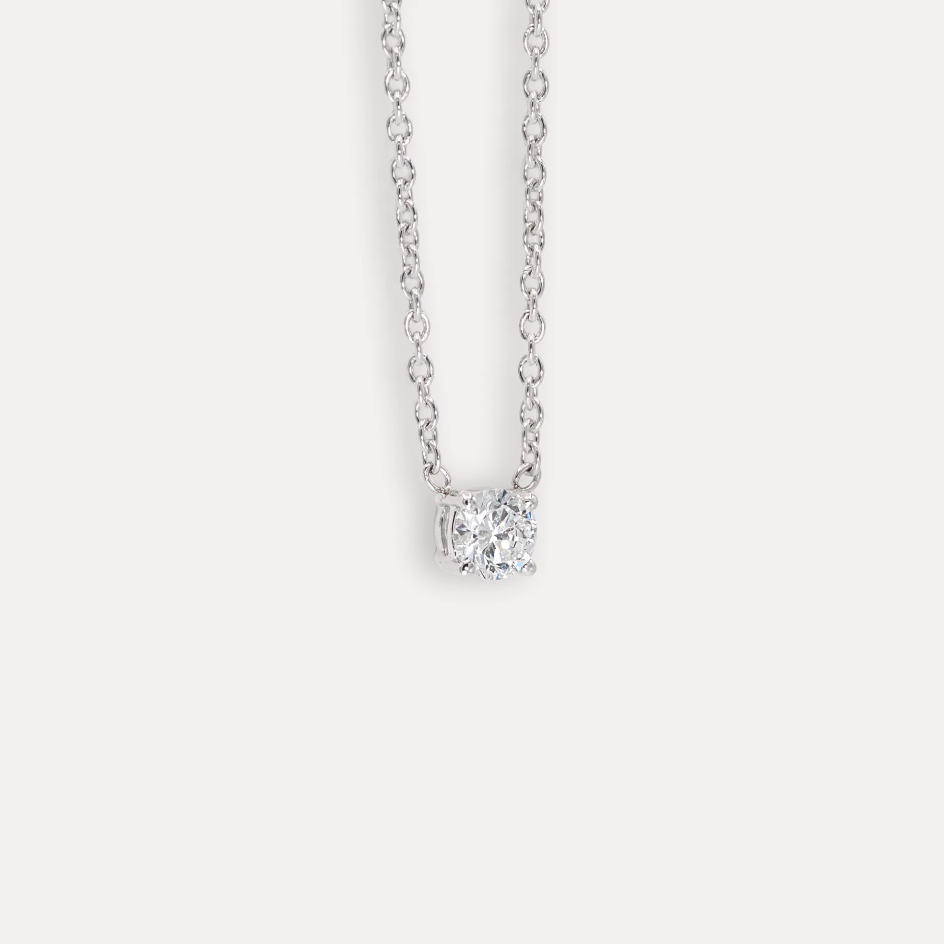 Collier or jaune 18Kt. 2,6g diamant 0,30ct