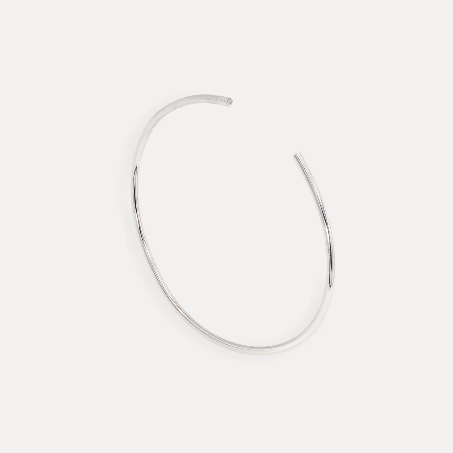 Bracelet or blanc 18Kt 2g diamant 0,02ct.